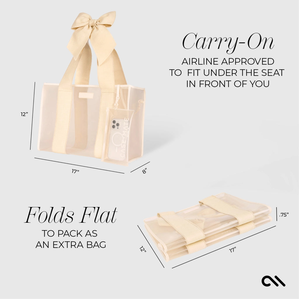 Casemate Jelly Tote – Ecru Raffia Lightweight Carry-All