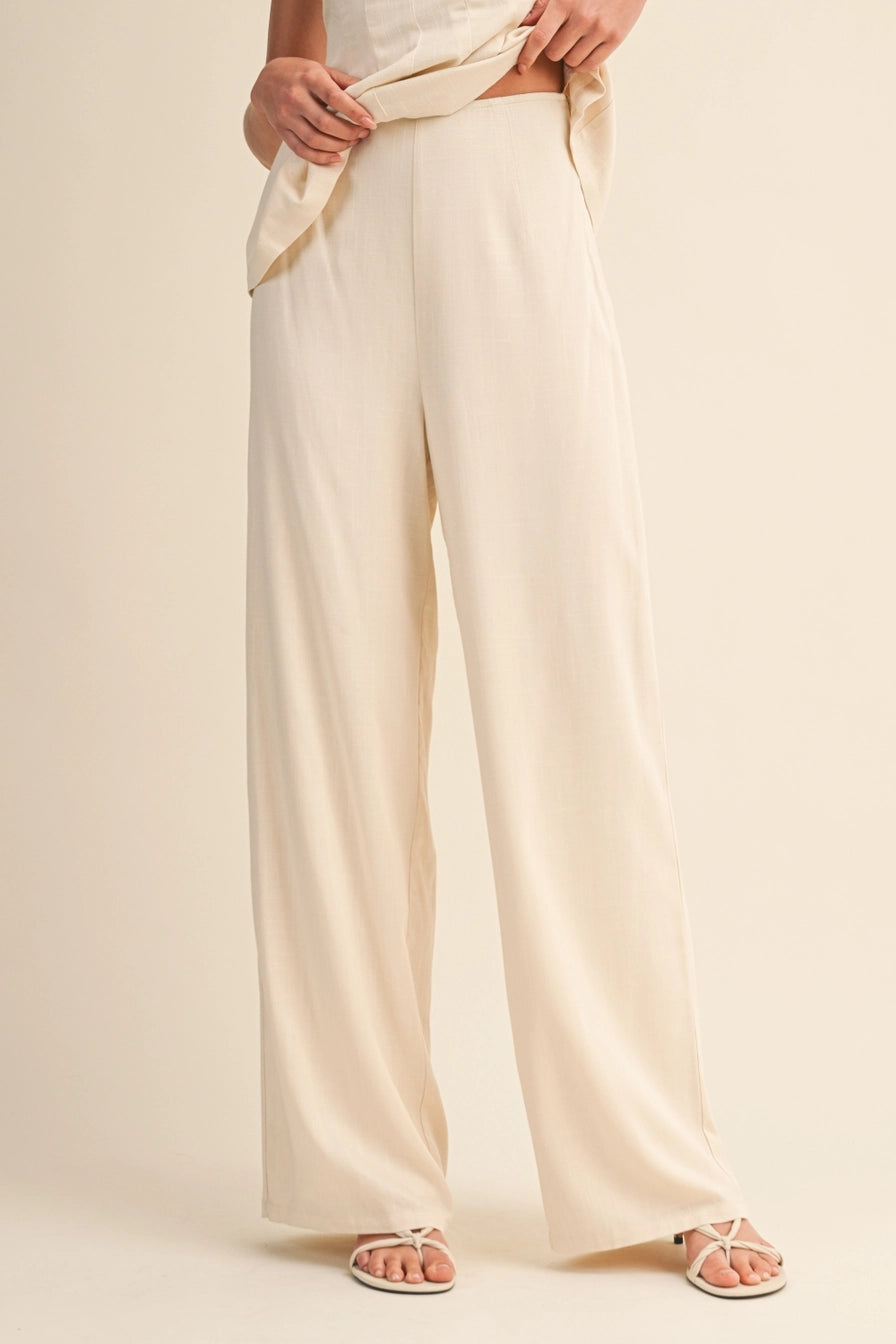 Sleeveless Top & Wide Pant Set