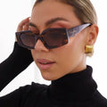 Jessa Leopard Smoke Sunglasses