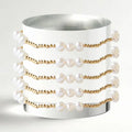 Triple Pearl Beaded Stackable Bracelet