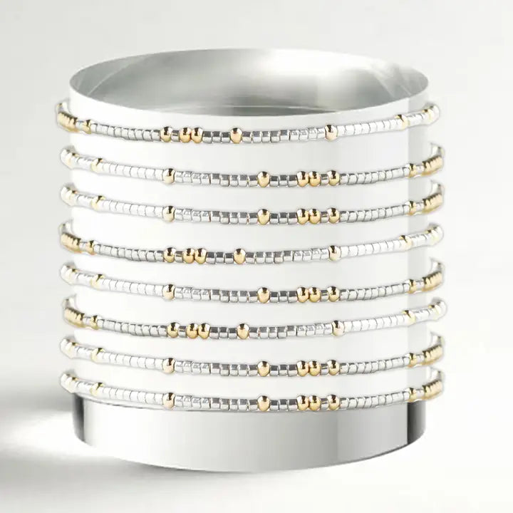 Confetti Beaded Stackable Bracelet