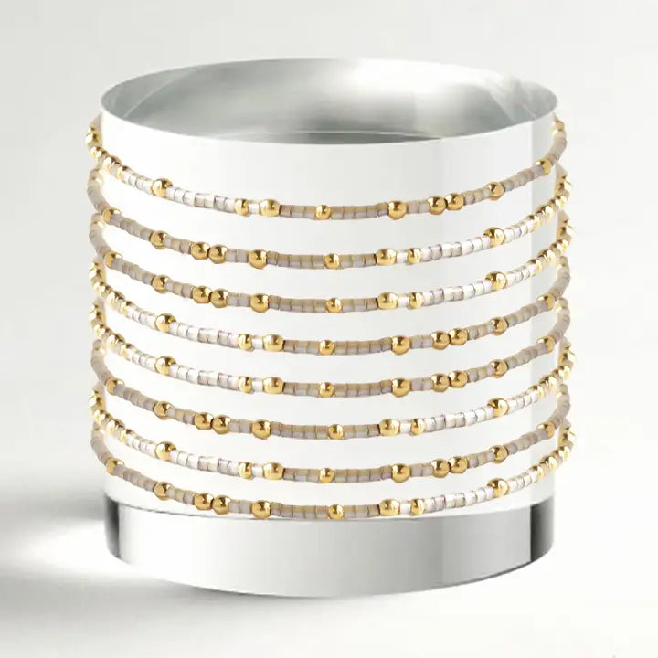 Confetti Beaded Stackable Bracelet